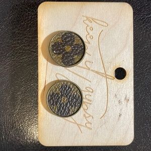Keep it Gypsy Original Louis Vuitton button earrings (pierced)